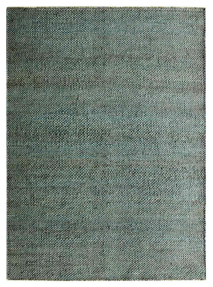 HAND WOVEN JUTE ECO-FRIENDLY SOLID AREA RUGS , Green, Solid, Outdoor Indoor