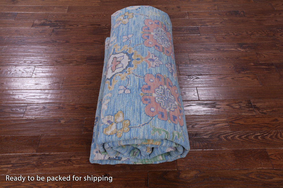 10' 0" X 14' 0" Turkish Oushak Handmade Wool Rug - Q13266