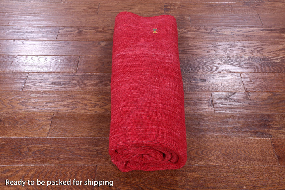 6' Round Persian Gabbeh Hand Knotted Rug - Q15018