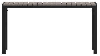Finch Commercial Grade Outdoor  55" x 31" Dining Table, Gray