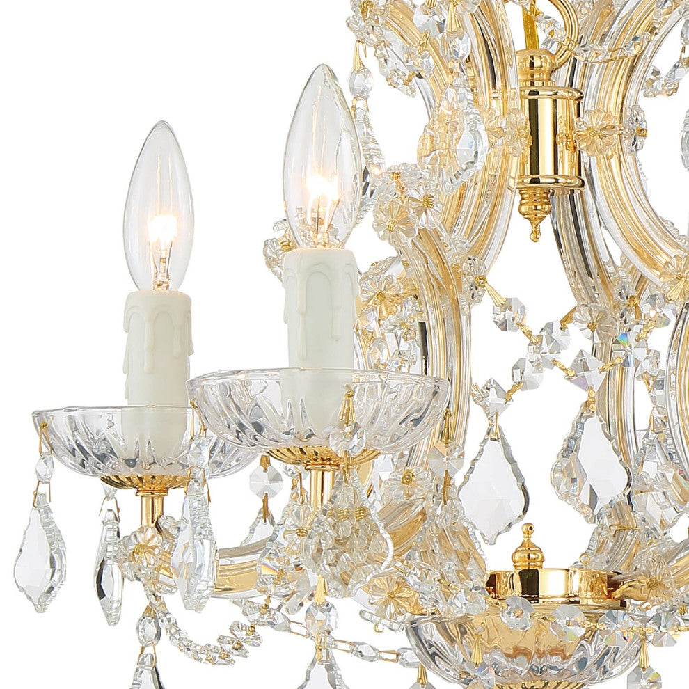 Crystorama Lighting Group 4474-CL-MWP Maria Theresa 4 Light 17"W - Polished