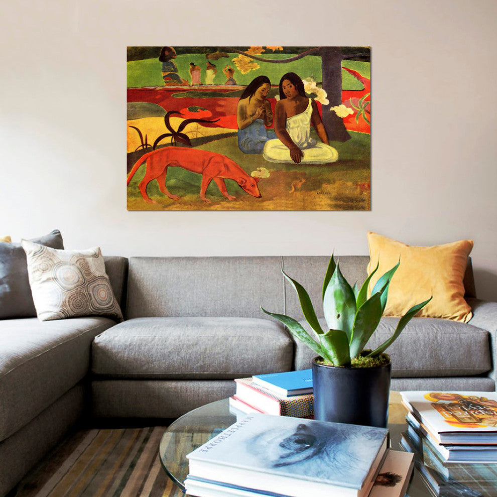 "Arearea, 1892" by Paul Gauguin, Canvas Print, 26x18"