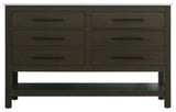 Home Living 54" Single Bathroom Vanity, Mocha Brown