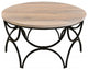 Round Retro Modern Iron Coffee Table
