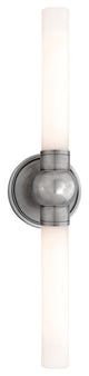Cornwall, Two Light Bath and Vanity, Satin Nickel Finish, Opal Matte Glass Shade