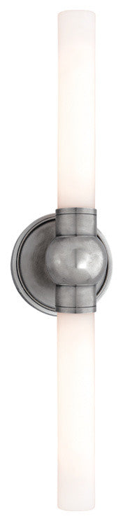Cornwall, Two Light Bath and Vanity, Satin Nickel Finish, Opal Matte Glass Shade