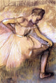 Edgar Degas Pink Dancer, 18"x27" Wall Decal