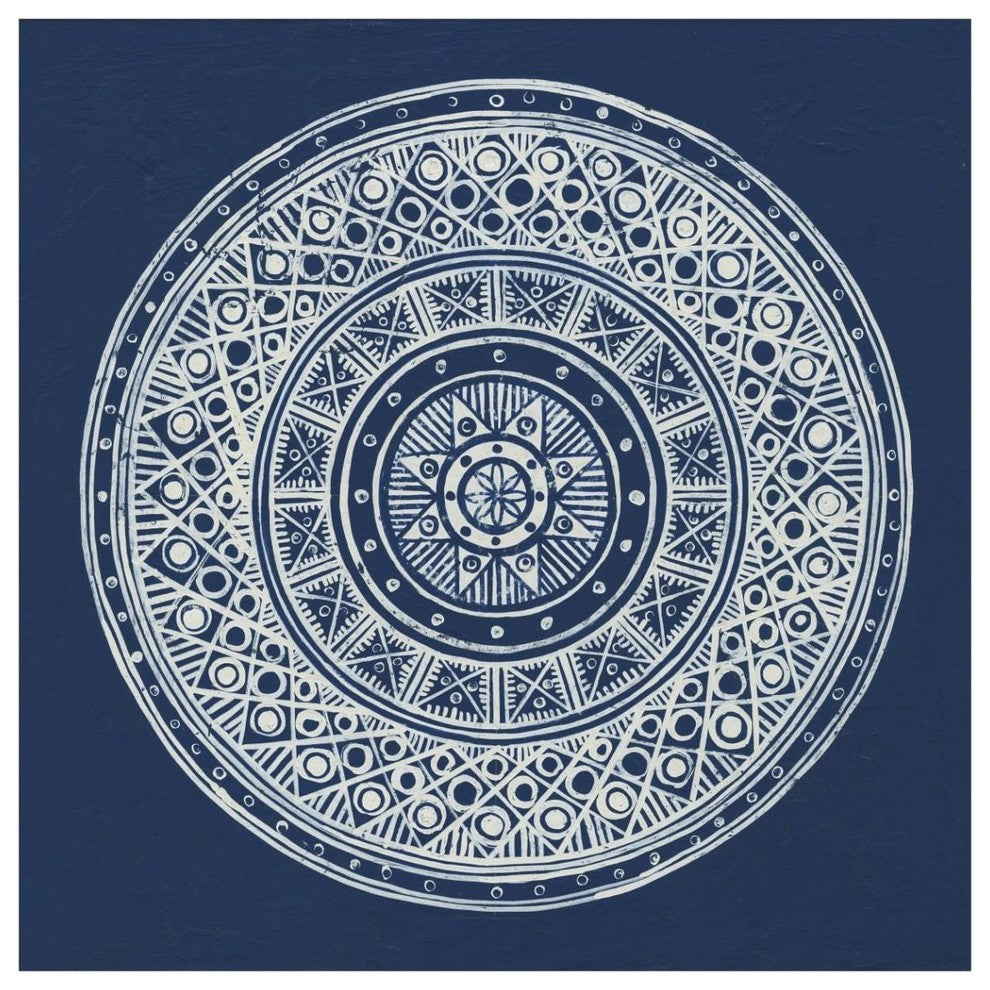 "Seville IV Dark Blue FB" Digital Paper Print by Kathrine Lovell, 42"x42"