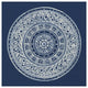 "Seville IV Dark Blue FB" Digital Paper Print by Kathrine Lovell, 42"x42"