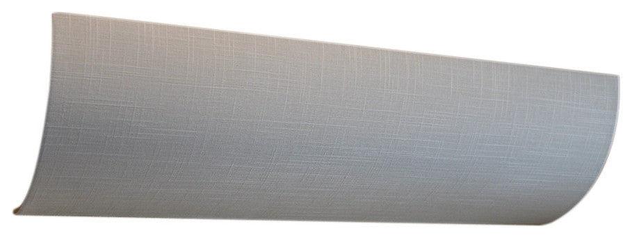 Moderne Vanity Light Cover Refresh Kit, 26"W White Textured Fabric Shade - DIY U