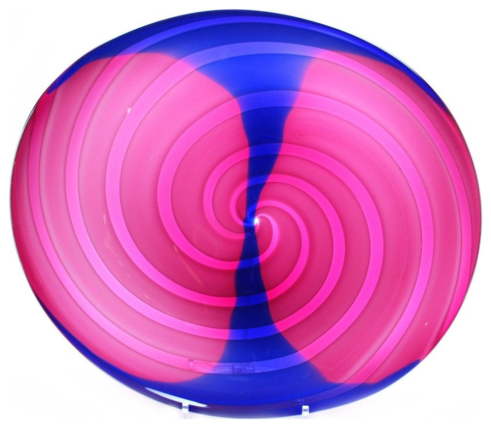 Murano Glass Harlequin Centerpiece Plate