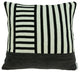 Black And Grey Pillow Cover With Down Insert