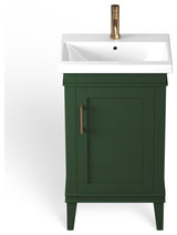 The Payton Bathroom Vanity, Green, 20", Single Sink, Freestanding