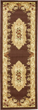 Unique Loom Brown Henry Versailles 2' 2 x 6' 0 Runner Rug