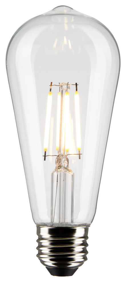 5W ST19 LED, Clear, Medium Base, 2700K, 425 Lumens, 2-Pack