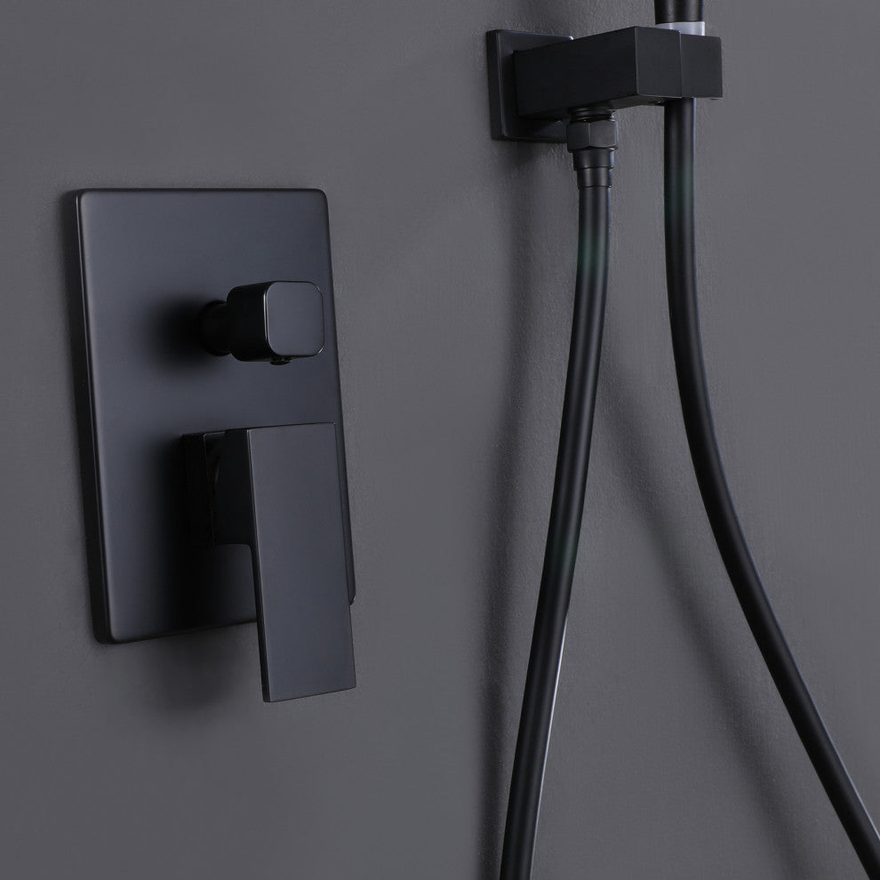 Wall Mounted Pressure-Balanced Rainfall Shower System With Tub Spout RB0907