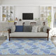 Indoor/Outdoor Seabreeze SZ4 Sky Machine Washable 5' x 7'6" Rug