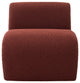 BouclÃ© Curved Accent Chair | Eichholtz Vignola, Red