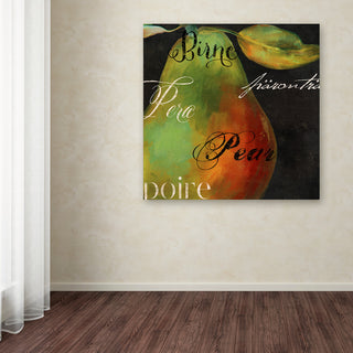 Color Bakery 'Painted Pear I' Canvas Art, 24"x24"