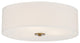 Access Mid Town 3-Light LED Flush Mount Antique Brushed Brass