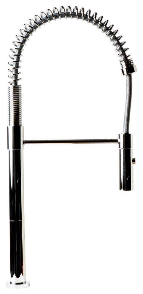 Polished Chrome Commercial Spring Kitchen Faucet