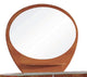HomeRoots 39" Sophisticated Cherry High Gloss Mirror
