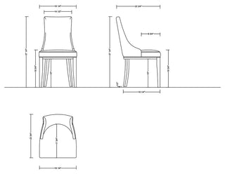 Manhattan Comfort Shubert Dining Chairs, Set of 2