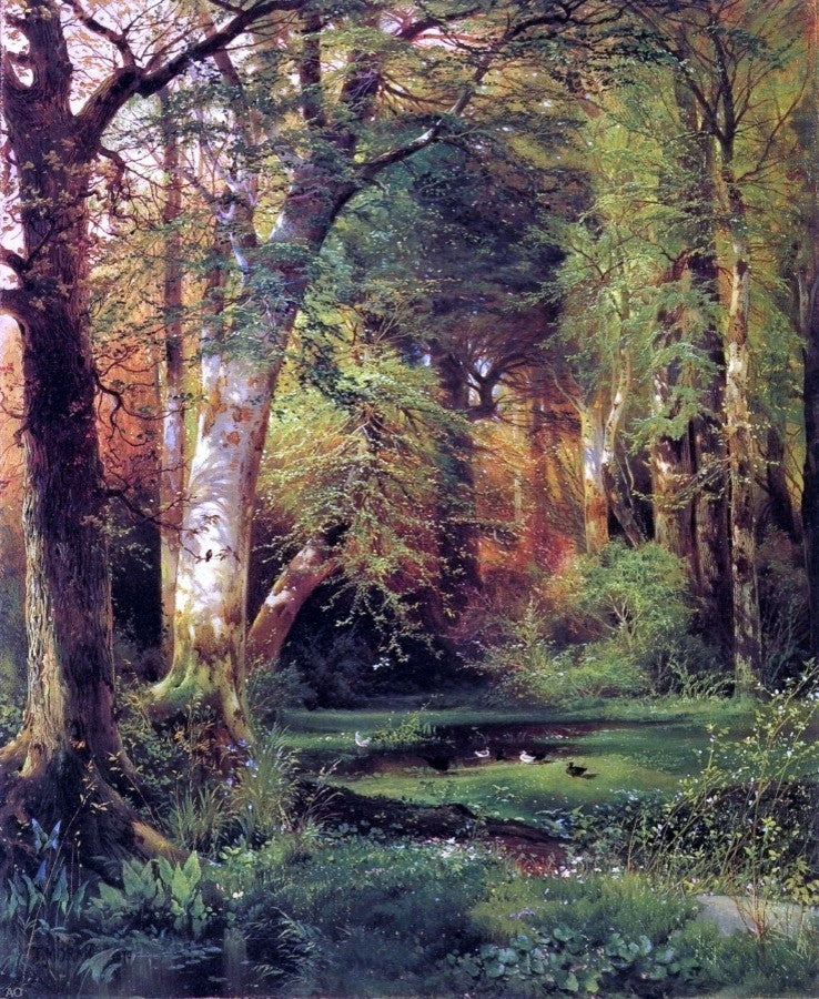 Thomas Moran Forest Scene Wall Decal