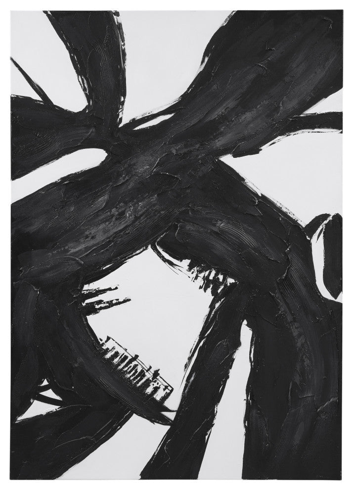 Franz Canvas Art White/Black