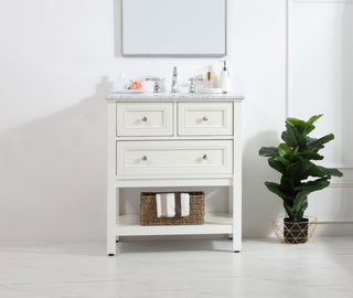 Matilda 30" Single Bathroom Vanity Set, White