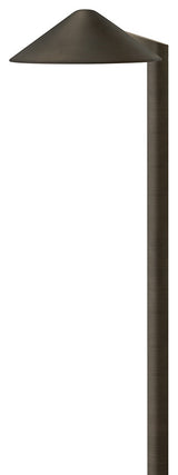 Hinkley Hardy Island Path Light 12V Round Side Mount Led, Brass Satin Black