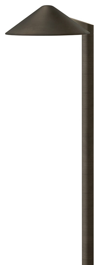 Hinkley Hardy Island Path Light 12V Round Side Mount Led, Brass Satin Black
