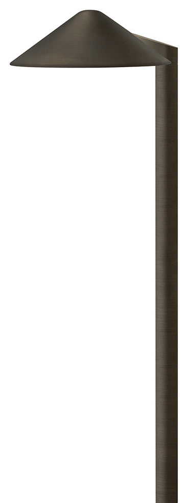 Hinkley Hardy Island Path Light 12V Round Side Mount Led, Brass Satin Black