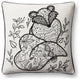 Loloi PLL0030 Black / Natural 18" x 18" Cover w/Down Pillow