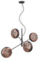 Tholos 4-Light Matte Black Pendant