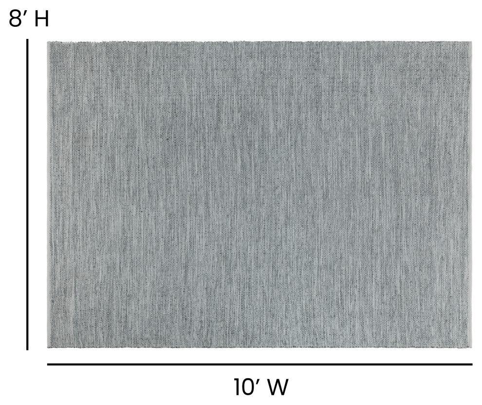 Casey Collection Rectangle 8' x 10' Handwoven Diamond Pattern Area Rug
