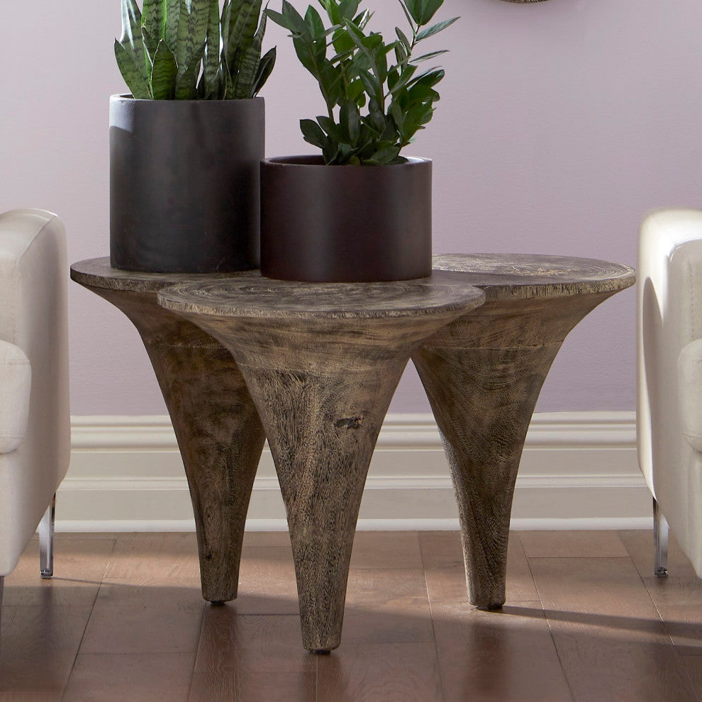 Butterfly Coffee Table, Gray Stone