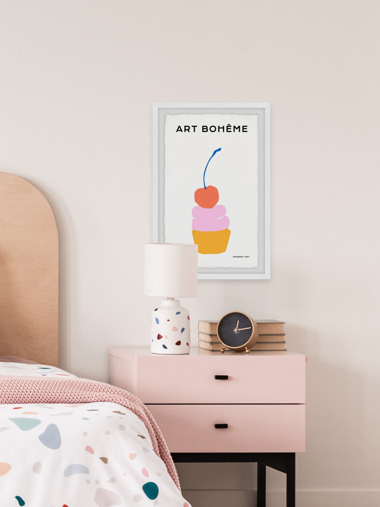 "Red Cherry" Framed Painting Print, 8x12