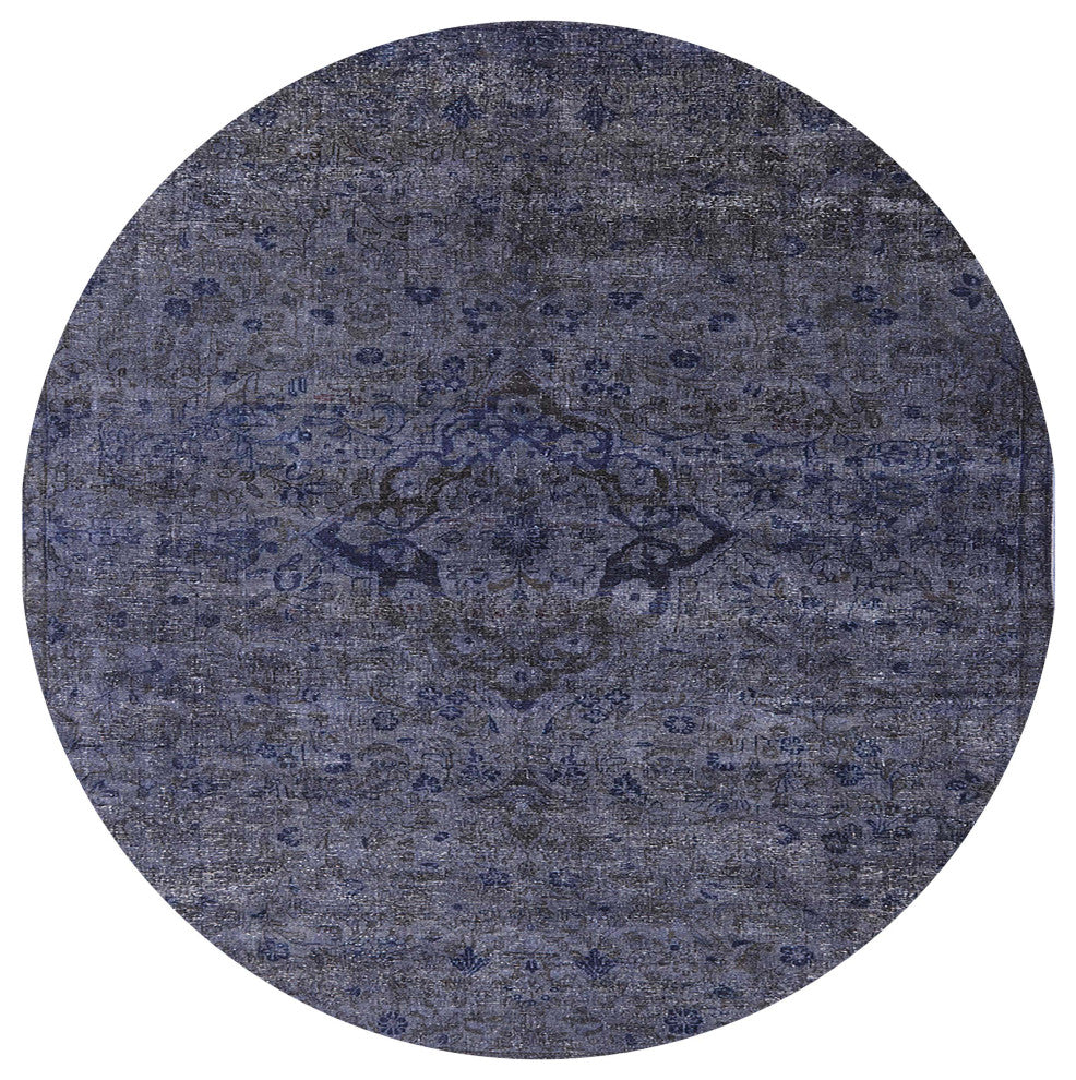 Ahgly Company Indoor Round Mid-Century Modern Area Rugs, 8' Round