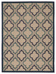 8 x 11 Navy Blue Trellis Indoor Outdoor Area Rug