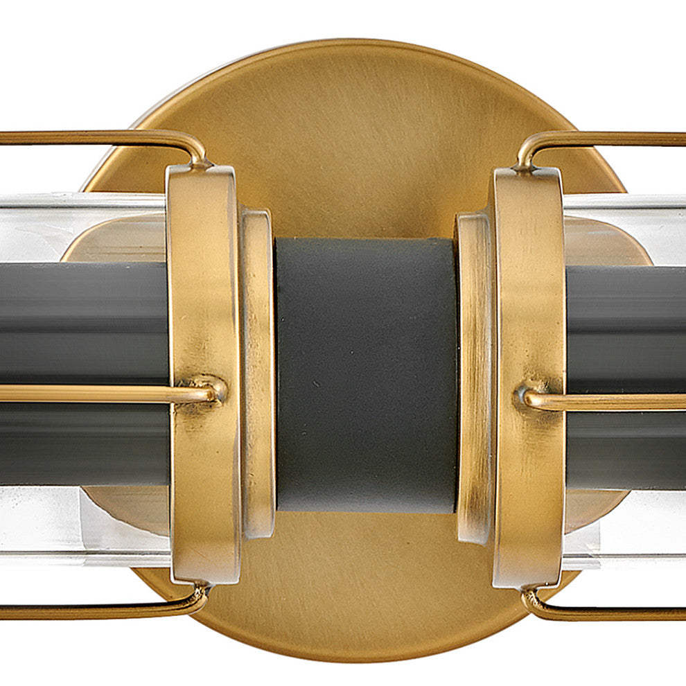 Hinkley Masthead Small Two Light Vanity, Heritage Brass