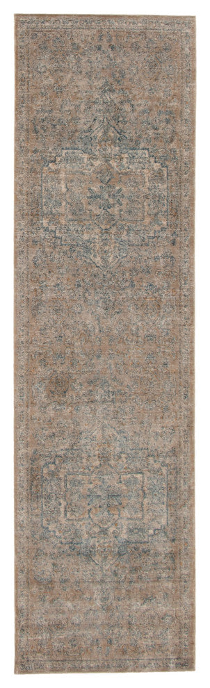 eCarpetGallery Runner Rug, Beige, Grey, 2'8" x 10'2"