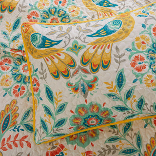 Intelligent Design Microfiber Printed Quilt Set, Twin/Twin Xl