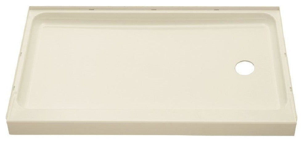 Sterling Ensemble 30"x60"x4" Vikrell Right-Hand Shower Base, Biscuit