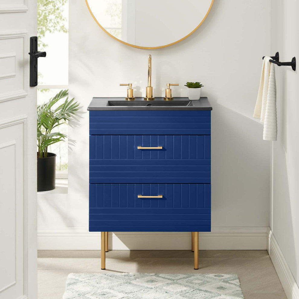 Daybreak 24" Bathroom Vanity, Blue Black