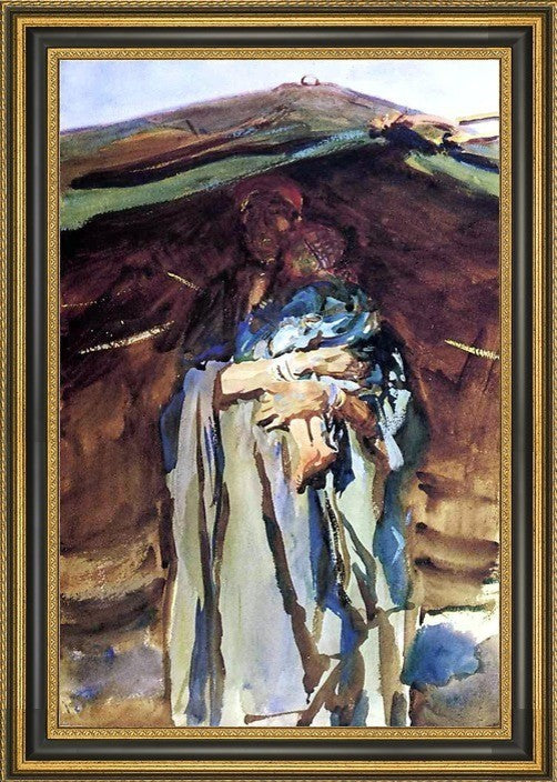 John Singer Sargent Bedouin Mother - 16" x 24" Framed Premium Canvas Print