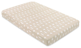 Mini Crib Sheet, GOTS Certified Organic Muslin Cotton, Beach Bum