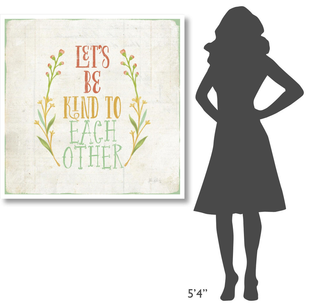 "Be Kind I" Digital Paper Print by Katie Pertiet, 42"x42"