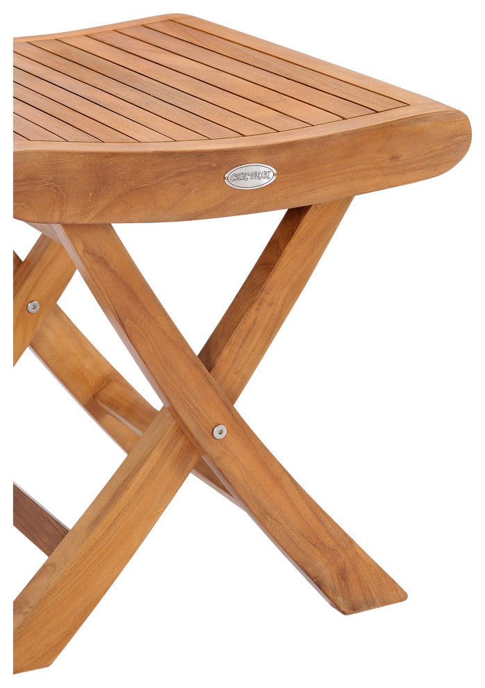 Teak Wood Italy Footstool / Side Table, made from A-Grade Teak Wood