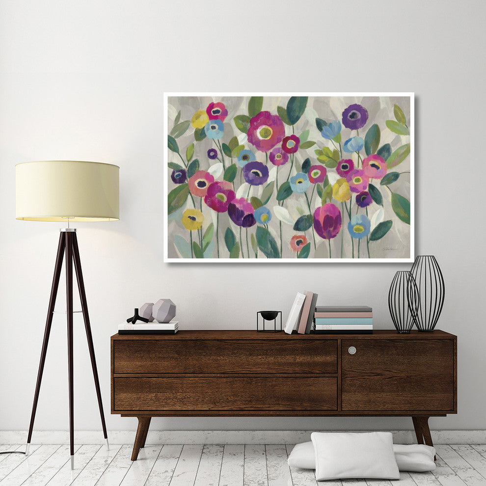 "Fairy Tale Flowers V Pink" Digital Paper Print by Silvia Vassileva, 62"x42"